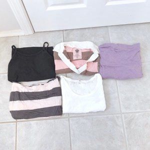 5 Top Bundle (Short Sleeve Shirt Long Sleeve Tank Top etc.)